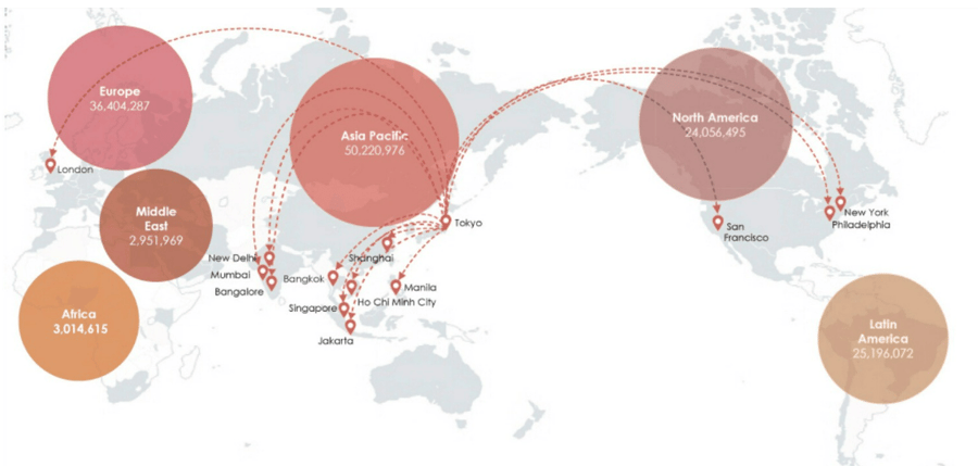 世界85カ国を網羅するグローバルネットワーク