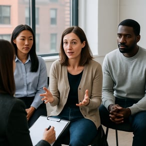 グループインタビューや1対1のデプスインタビューといった多様な定性調査をご提案