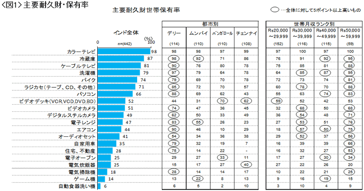 主要耐久財・保有率