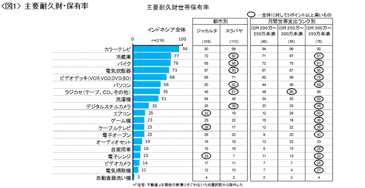 図1 主要耐久財・保有率