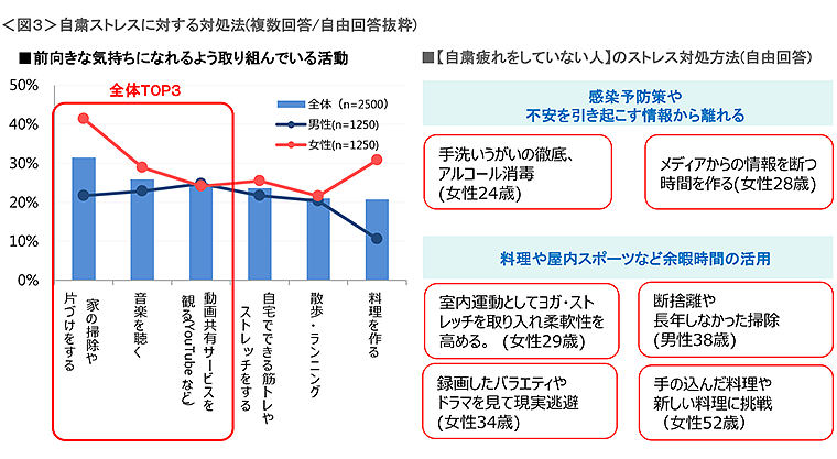 図3　自粛ストレスに対する対処法