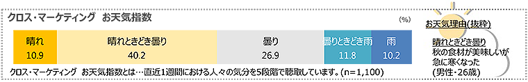 図　クロス・マーケティングお天気指数