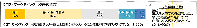 図　クロス・マーケティングお天気指数