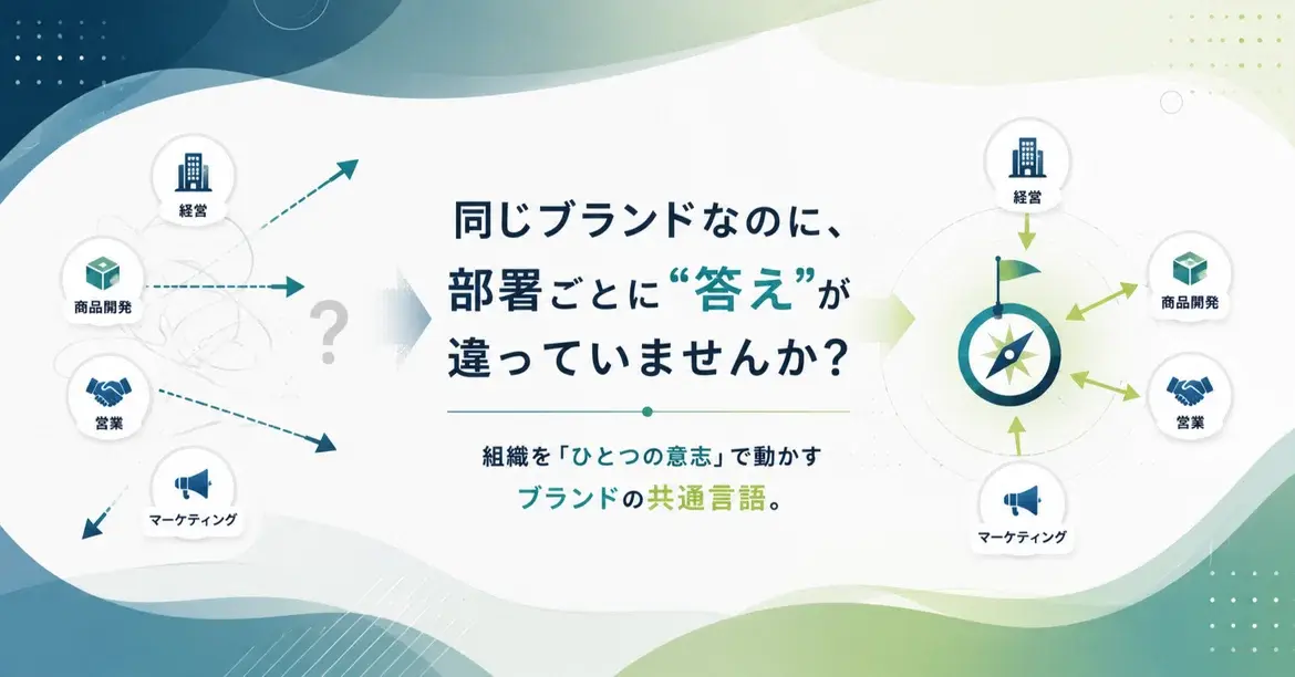「同じブランドの話なのに、部署ごとに答えが違う」をなくすには？