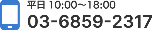 平日10:00〜18:00 03-6859-2317