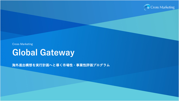 Cross Marketing Global Gateway サービス紹介資料